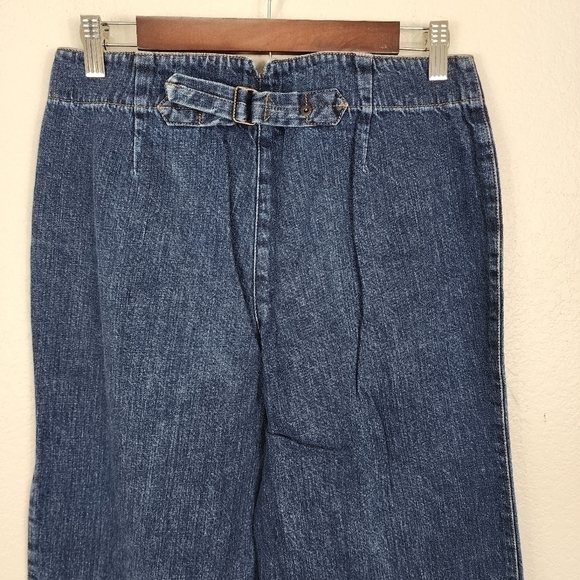 Lauren Jeans Wide Leg Blue Jeans Size 6 - Picture 8 of 9